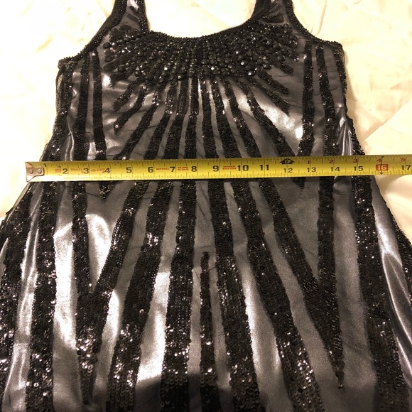 Black sequin tank dress - Picture 6 of 10